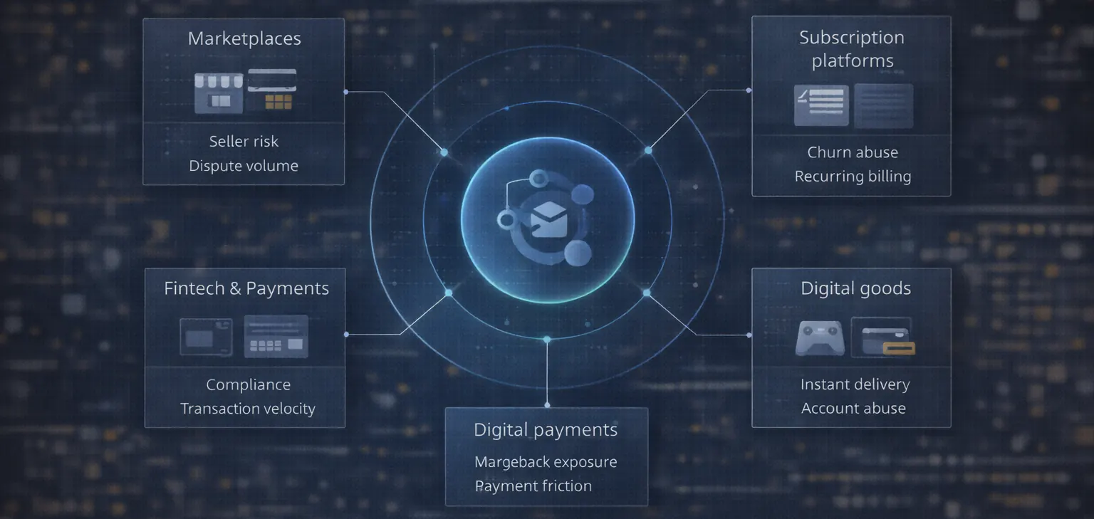 Visualization of a shared operational model adapted across different industries.
